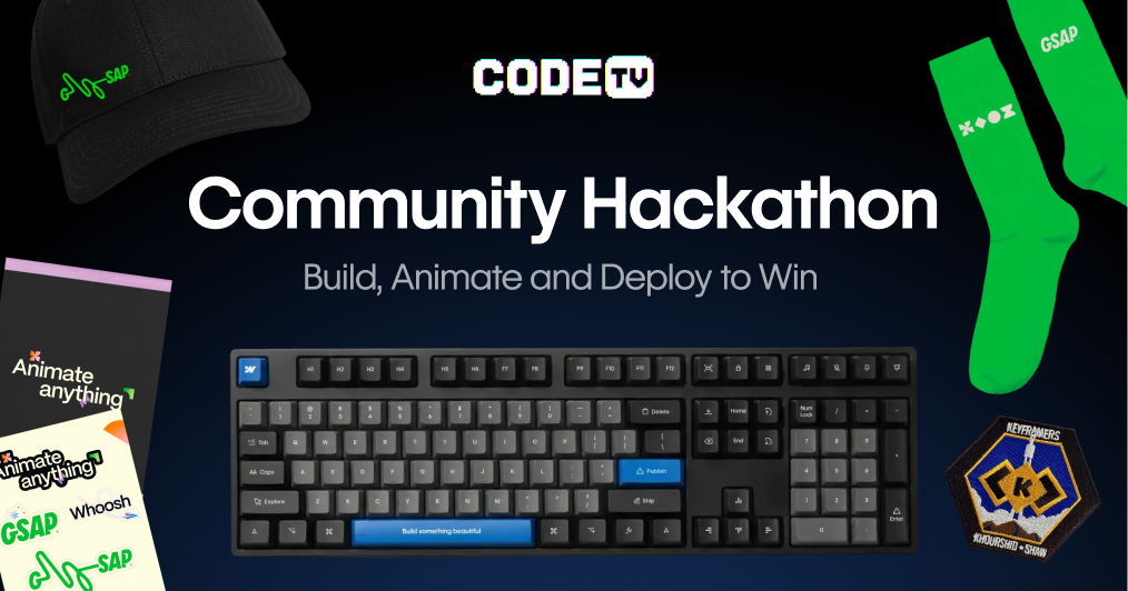 Webflow × GSAP × CodeTV Challenge — Winners